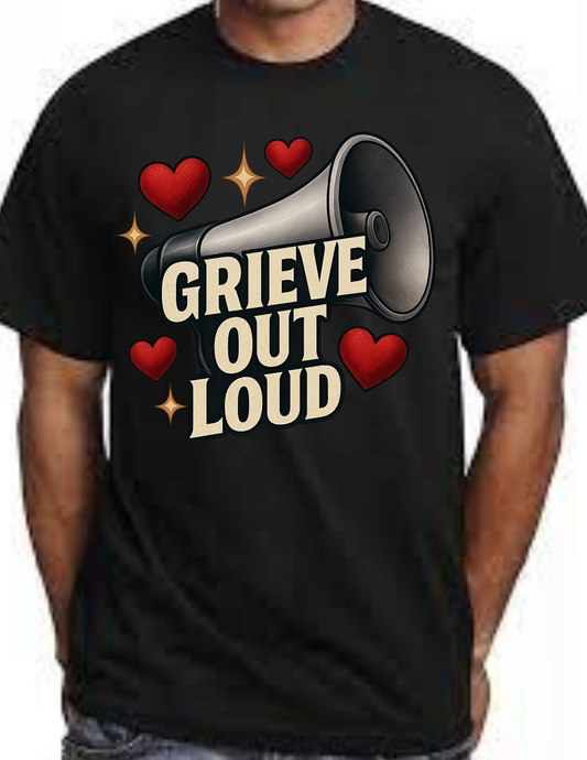 Red Heart Grieve Out Loud Tee